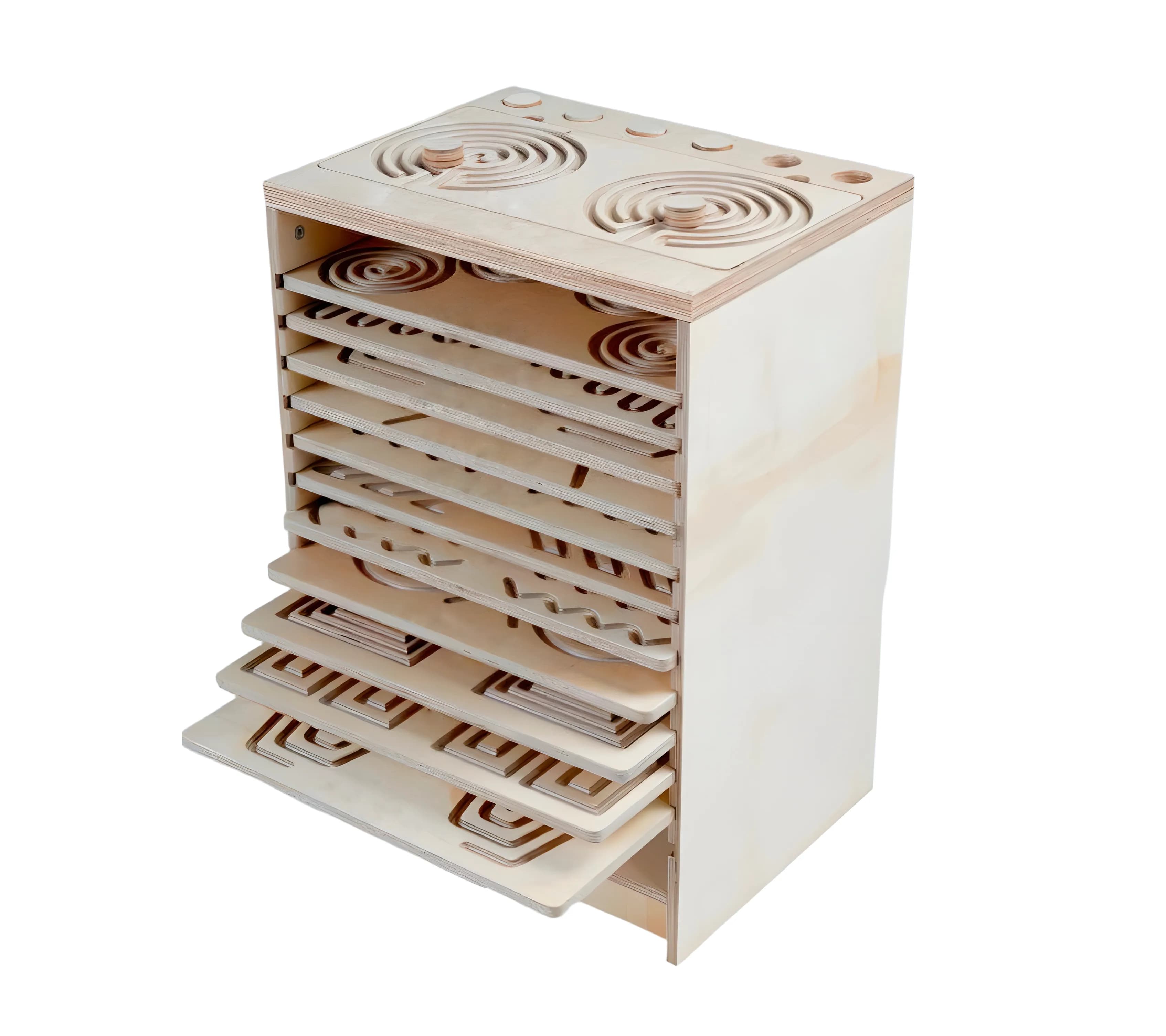 Комод с межполушарными досками