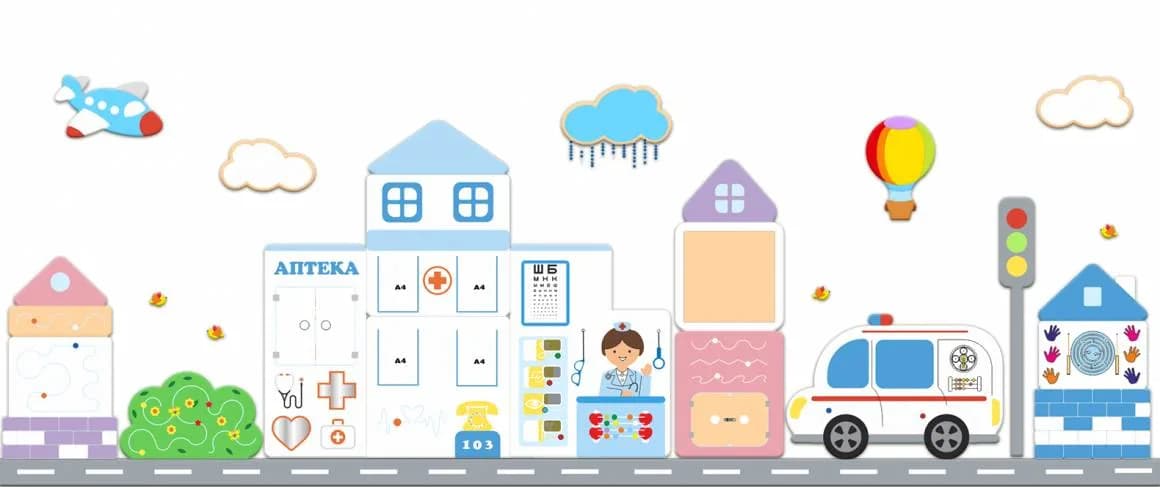 Комплект декоративно-развивающих панелей "Медицина"