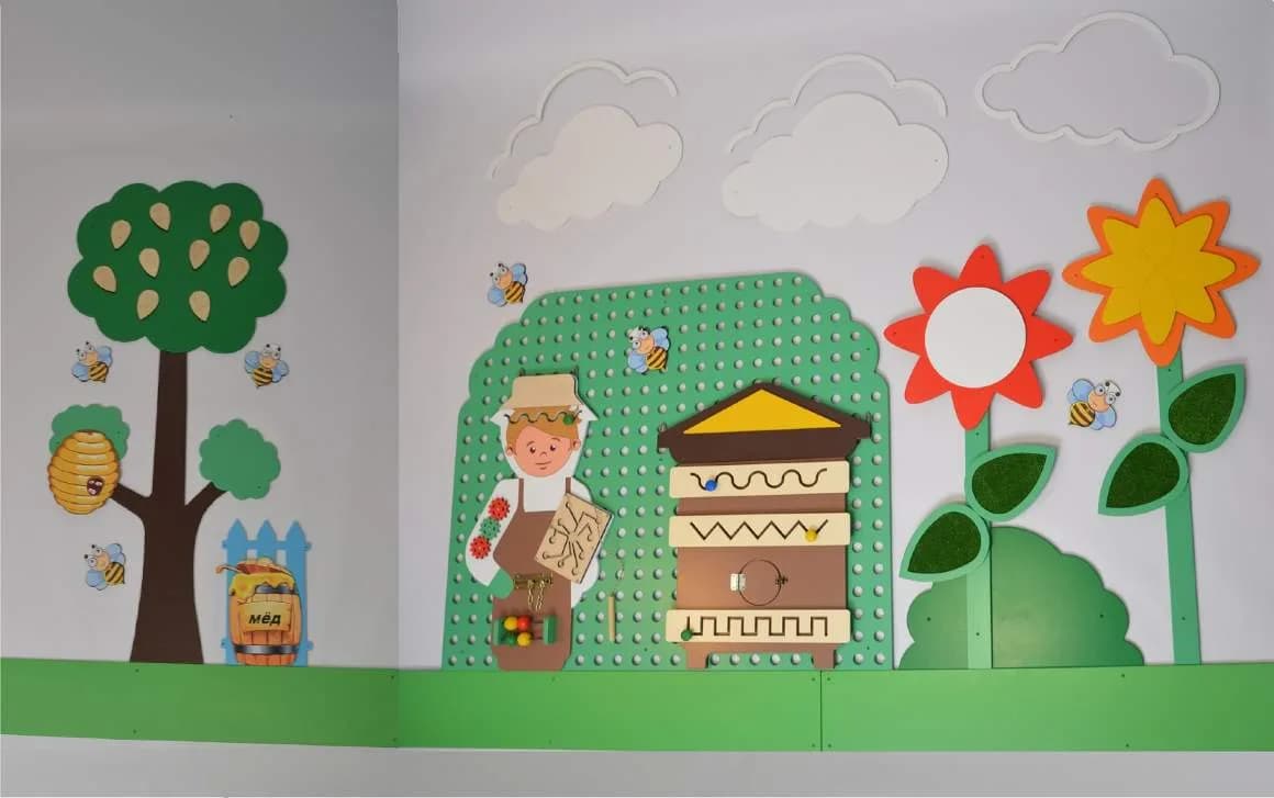 Комплект декоративно-развивающих панелей «На пасеке»