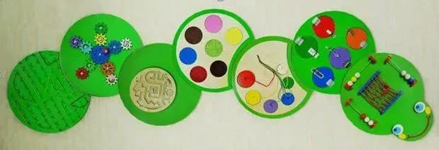 Развивающая панель "Гусеница" (7 элементов)