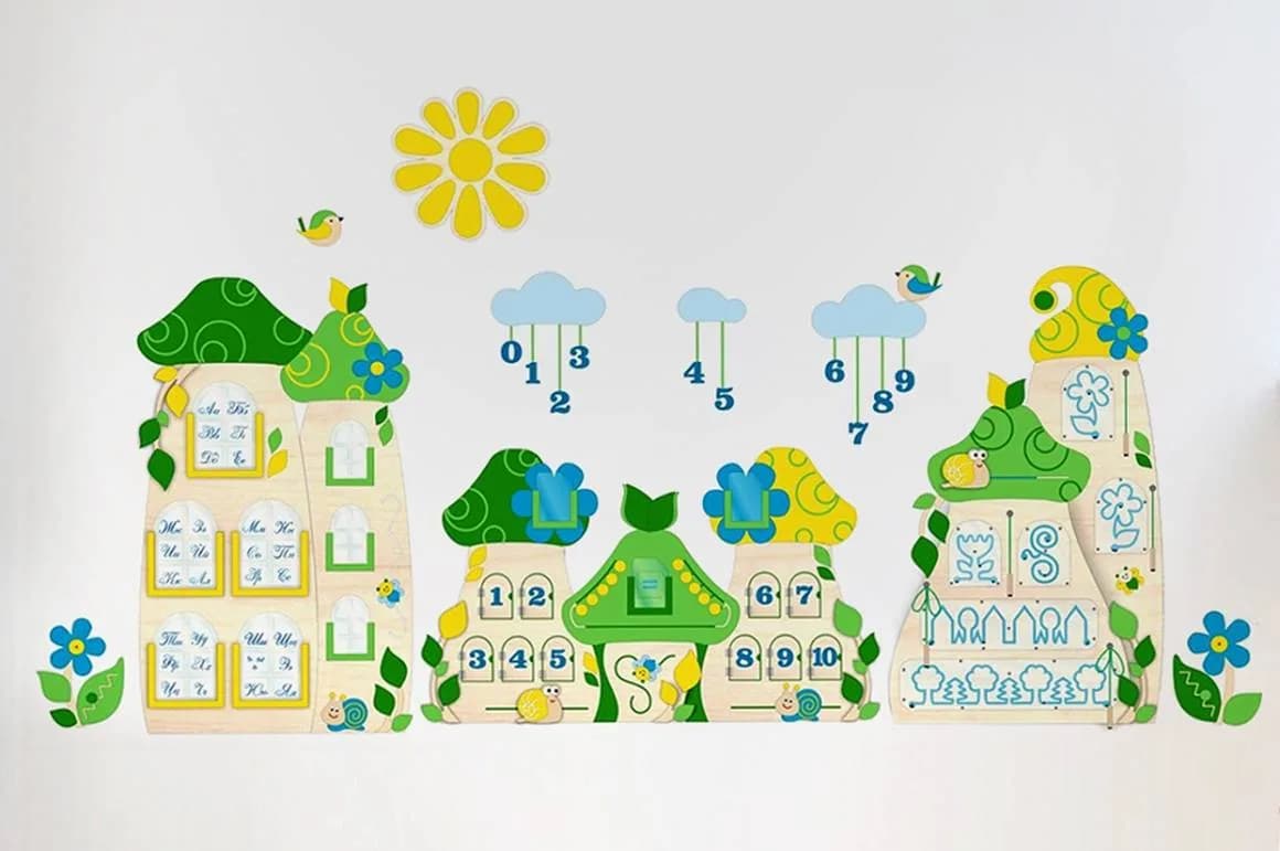 Комплект бизибордов "Готовимся к школе"