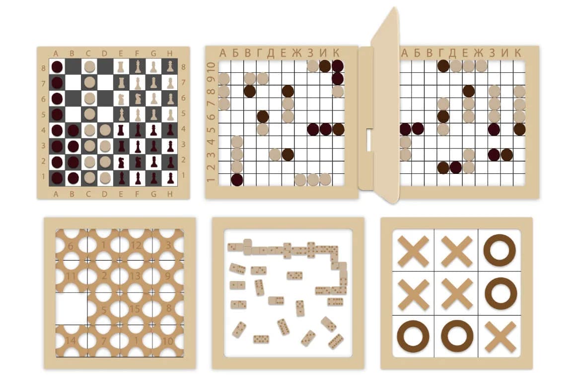 Комплект логических игр "Гений"