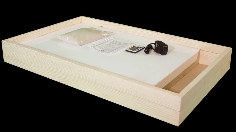 Световой планшет для рисования песком "Гигант" с отсеком