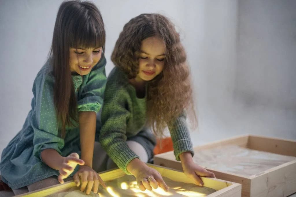 Световой стол для рисования песком "Стандарт" с 1 отсеком (сосна)