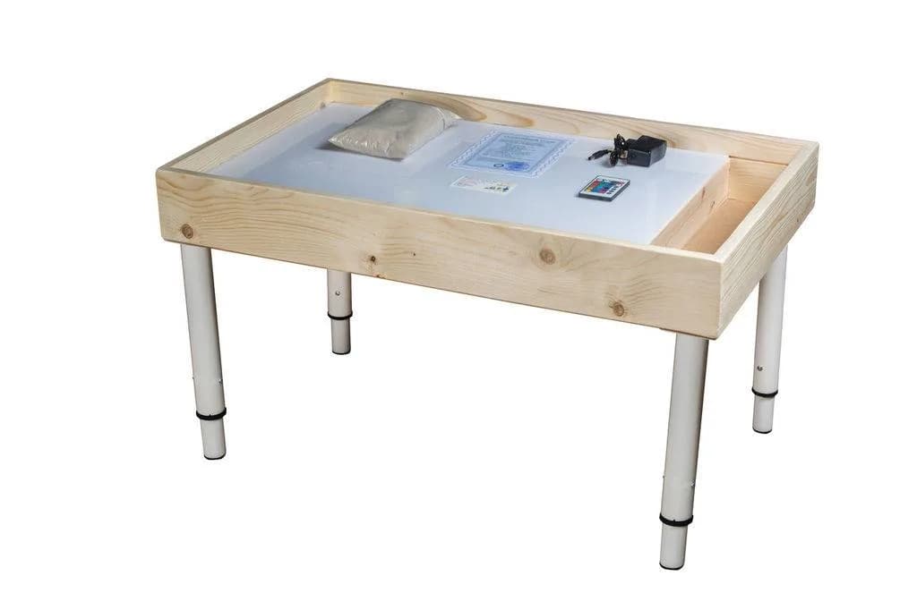 Световой стол для рисования песком "Макси" с 1 отсеком (сосна)