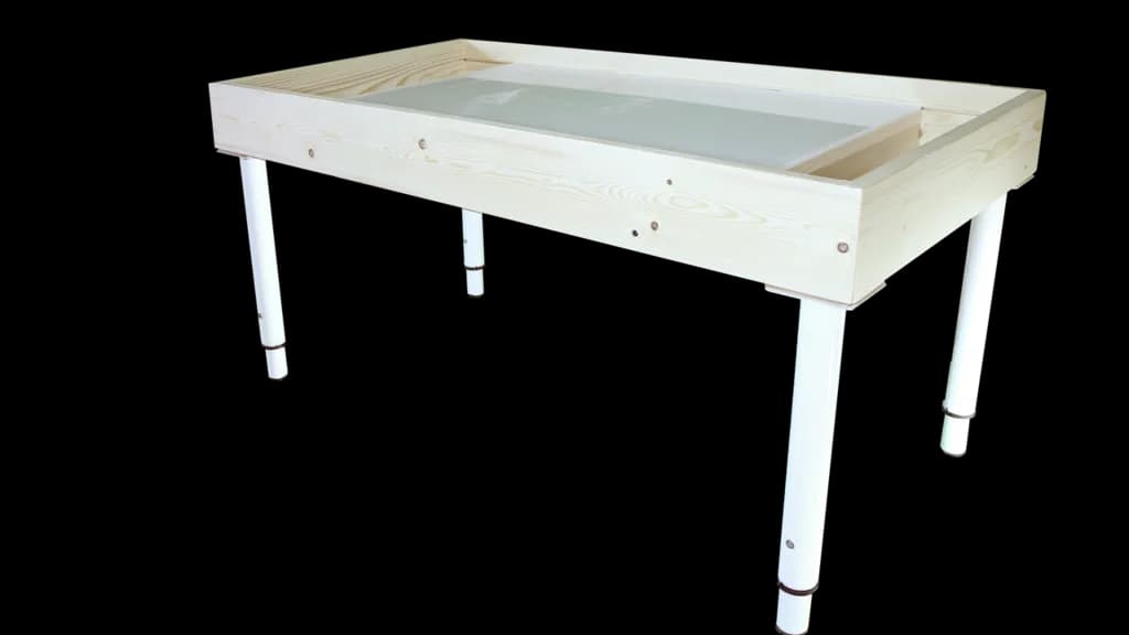 Световой стол для рисования песком "Макси" с 2 отсеками (сосна)