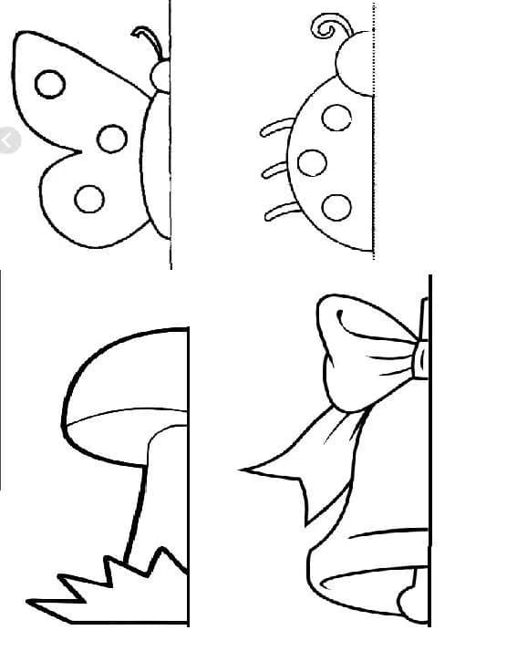 Трафареты в пенале "Зеркальное отражение"